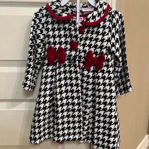 2T Red Dress with Coat